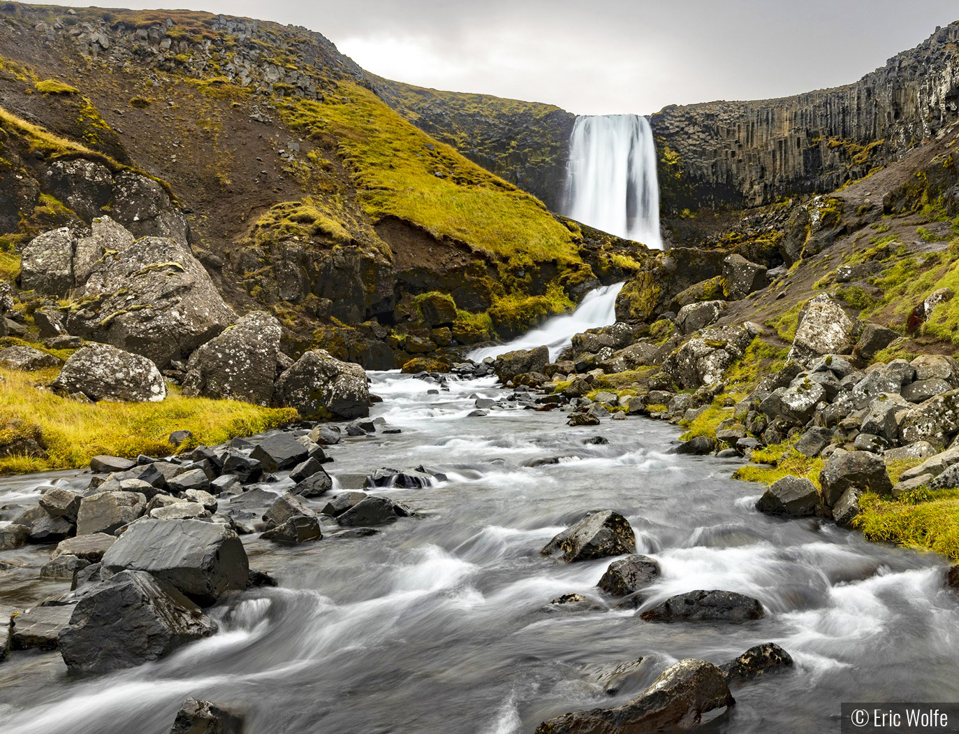 Svodufoss Waterfall, Iceland by Eric Wolfe