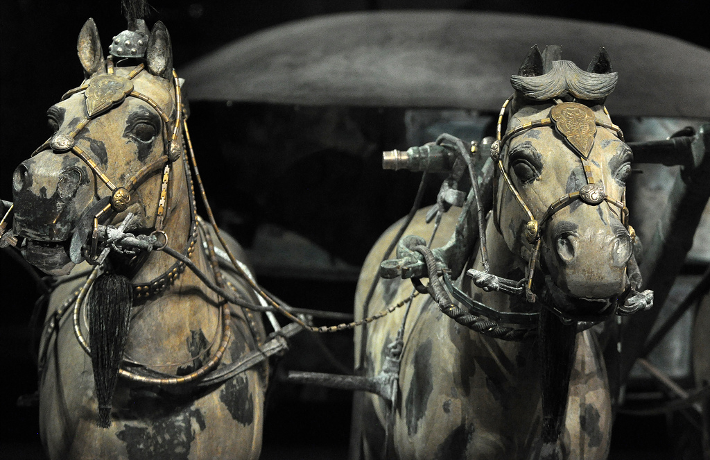 The Emperor's Horses - Terra-cotta Horses - Xian China by Susan Case