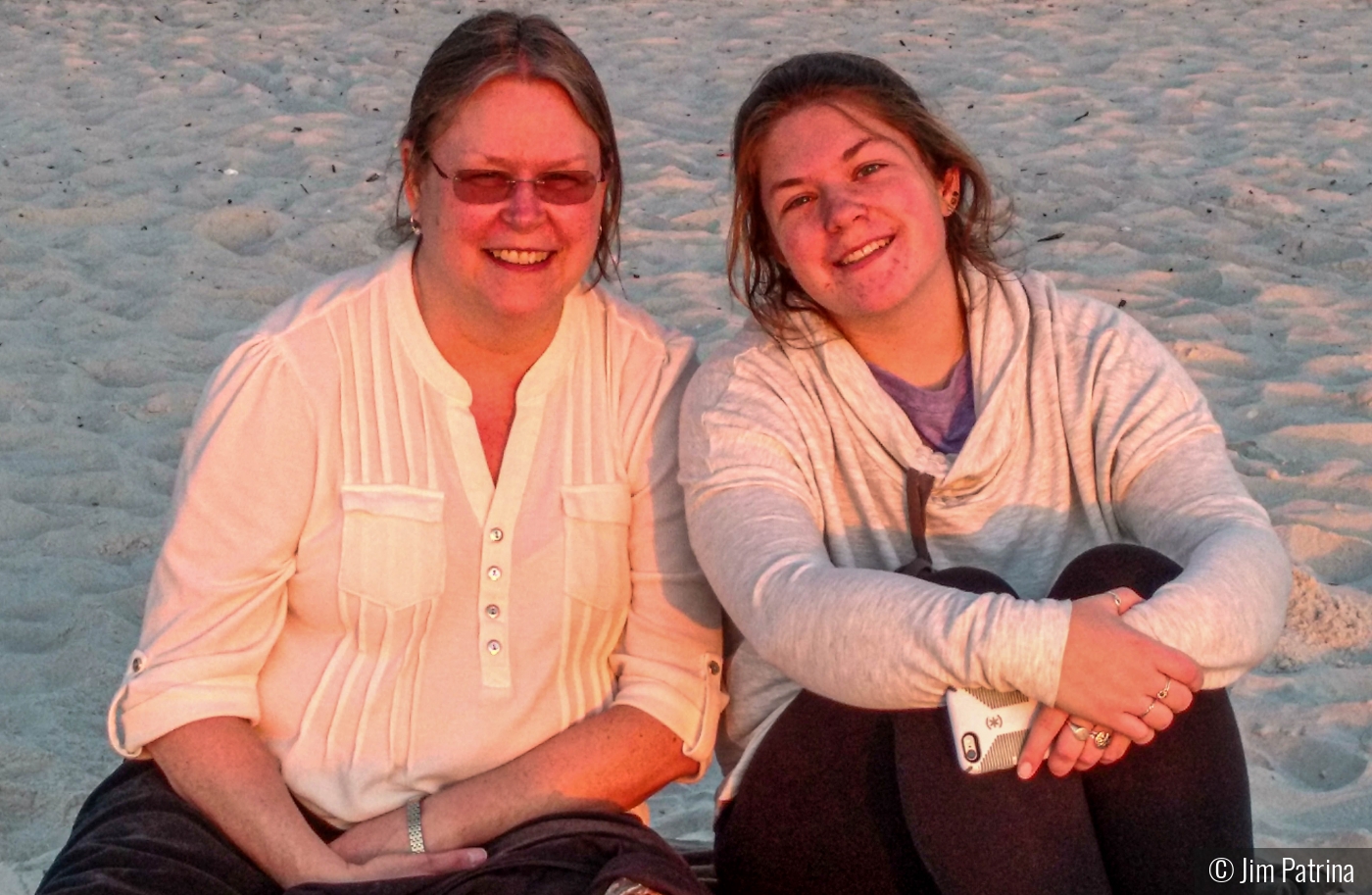 The girls waiting for sunset by Jim Patrina