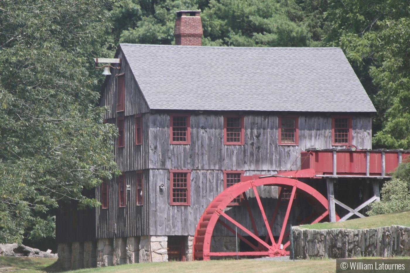 The Old Water Wheel by William Latournes