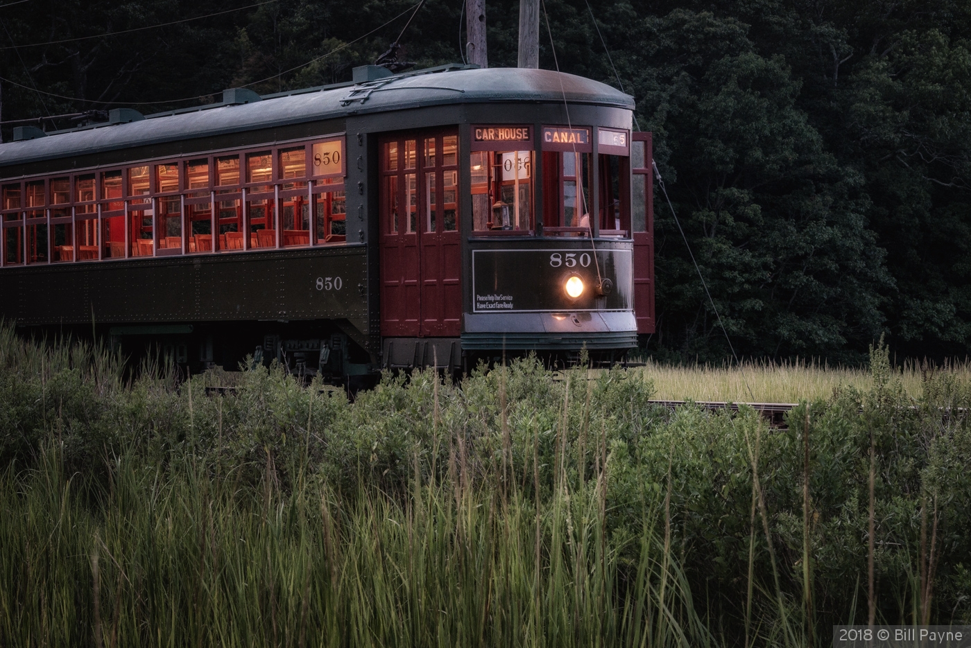 Trolley at Twilight by Bill Payne