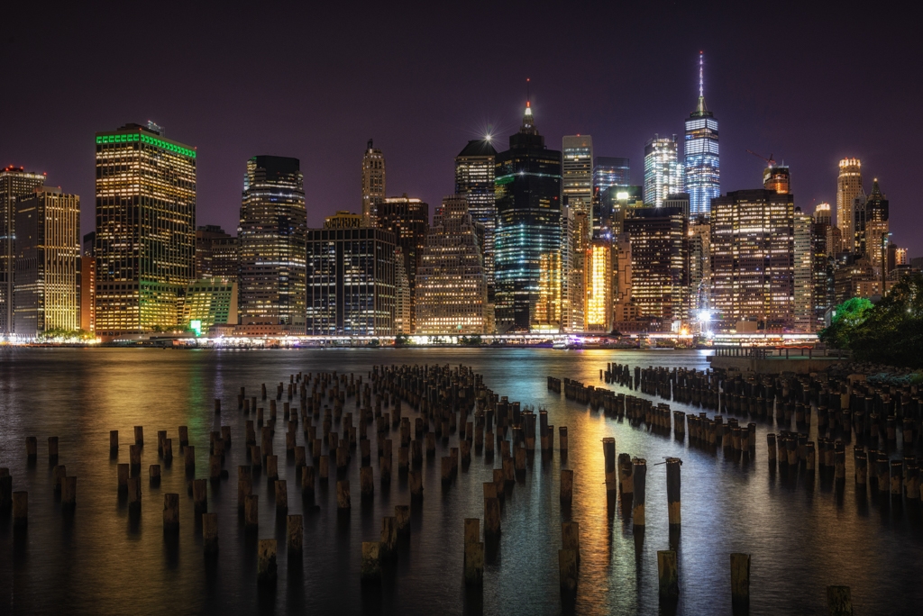 View of Manhatthan from Brooklyn by Bill Payne