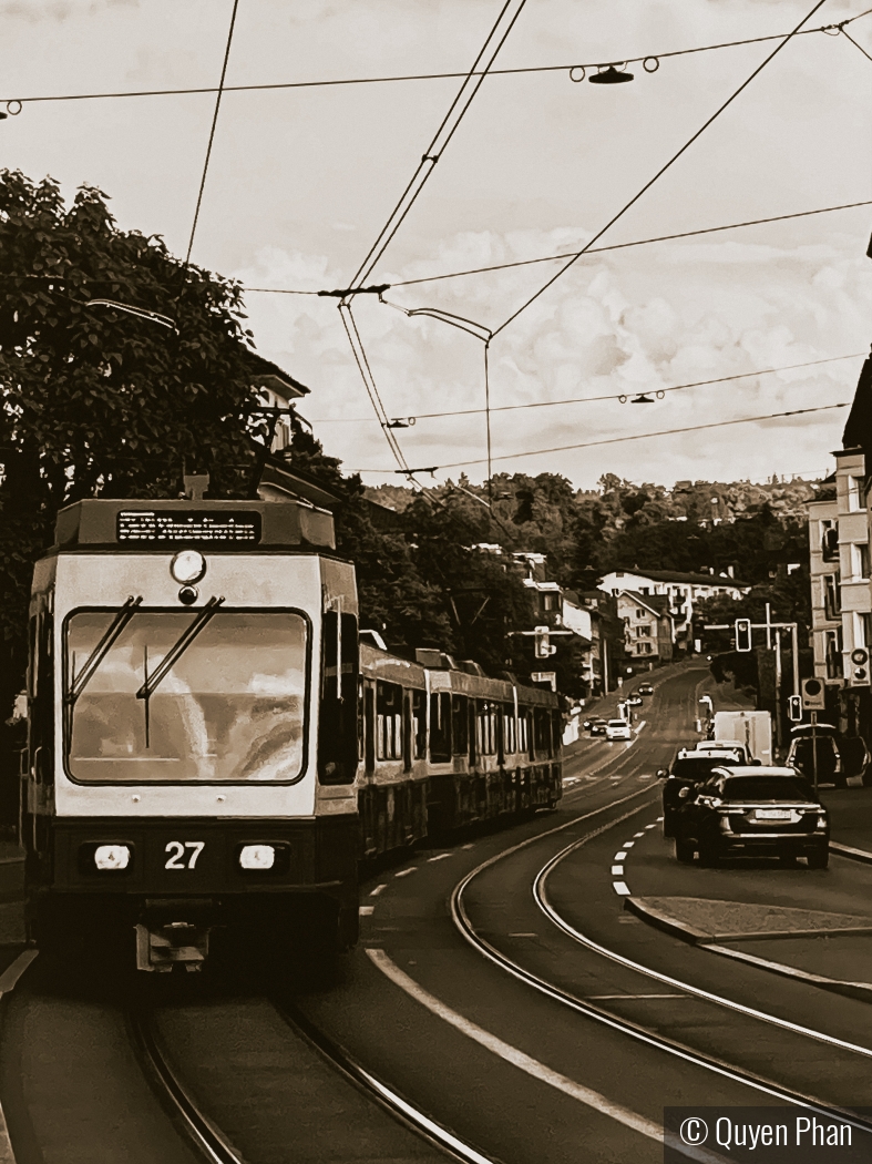 Zurich Tram #27 by Quyen Phan