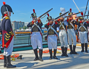 1812 Marine Fires A Flash-In-The-Pan - Photo by Louis Arthur Norton