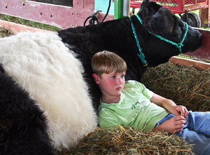 Class B 1st: A boy and his friend by Ron Thomas