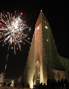 A New Year for Hallgrimskirkja - Photo by Barbara Steele