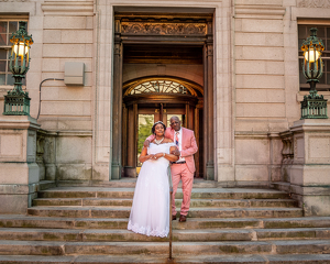 A Socially Distant Wedding During the Time of Covid - Photo by Elaine Ingraham