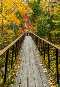 Across the Swing Bridge - Photo by Libby Lord