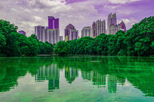 Atlanta from Piedmont Park Atlanta - Photo by Jim Patrina