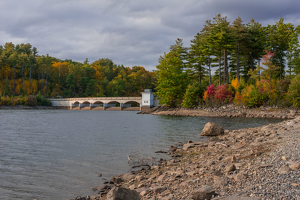 Autumn At Nepaug Dam - Photo by Marylou Lavoie