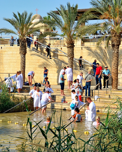 Baptisms at the Jordon River - Photo by Louis Arthur Norton