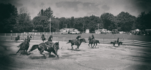 Barrel Rider B&W - Photo by Richard Busch