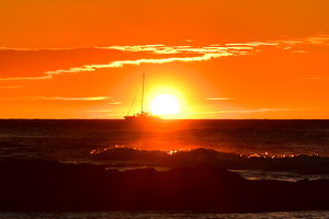 Boating into the Sunset - Photo by Nick Bennett