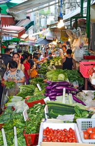 Bustling  Marketing Day In  Hong Kong - Photo by Louis Arthur Norton