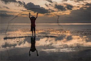 Casting His Net - Photo by Susan Case