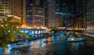 Chicago River Traffic - Photo by Bill Payne