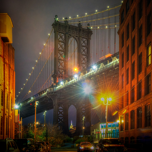 DUMBO after sundown - Photo by Bill Payne