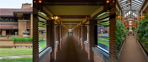 FL Wright - DD Merton House - "Winged Victory" Triptych - Photo by Arthur McMannus