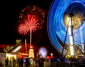 Salon 2nd: Fireworks at the fair by Merle Yoder