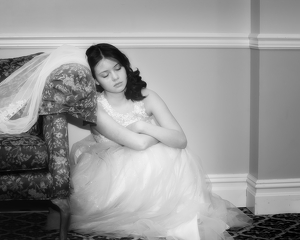 Flowergirl Taking a Nap - Photo by Lorraine Cosgrove