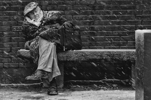 Former gubenietorial candidate waiting for the bus - Photo by John Parisi