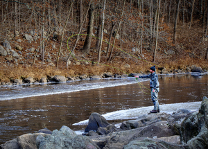 Frozen Fly Fishing - Photo by John Straub