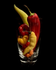 Glass of Peppers - Photo by Quyen Phan