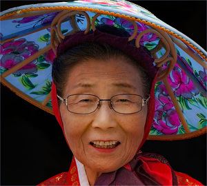 Happy in China Town - Photo by Alene Galin