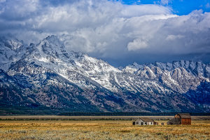 Heninger Farm and the Tetons - Photo by John McGarry