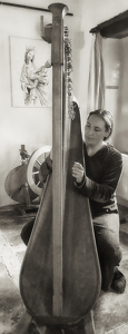 Hungarian Harpist At Home - Photo by Louis Arthur Norton