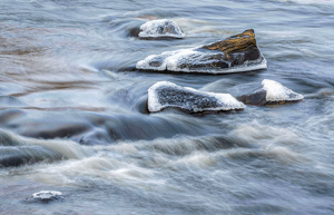 Icy Islands in the Stream - Photo by John Straub