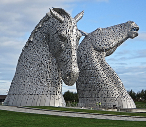 Class B HM: Kelpies in Falkirk Scotland by Chip Neumann