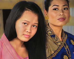 Laotian Bridesmaid - Photo by Eric Wolfe