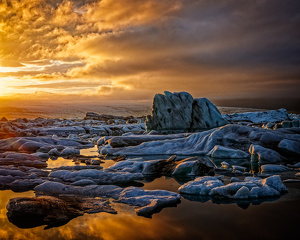 Late Light at the Ice Lagoon - Photo by John McGarry