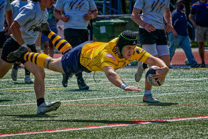 Leaping to Score - Photo by John McGarry