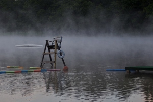 Lifeguard Chair in the Fog - Photo by Bill Latournes