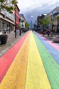 Lines Of Tolerance Leading To Reykjavek's Cathedral - Photo by Louis Arthur Norton