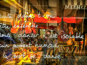 Luthier at Work - Rouen, Fr. - Photo by Arthur McMannus