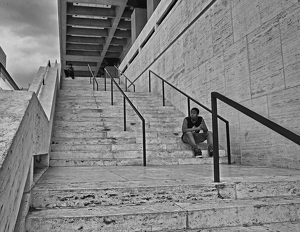 Meetup at the  Stairs  - Photo by Alene Galin