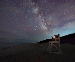 Class B HM: Milky Way from Coast Guard Beach by Kevin Hulse