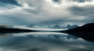 Class B HM: Moody morning at Lake McDonald by Amy Keith