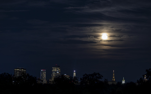 Moon Over Hartford - Photo by Nancy Schumann