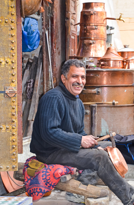 Moroccan  CopperSmith - Photo by Louis Arthur Norton