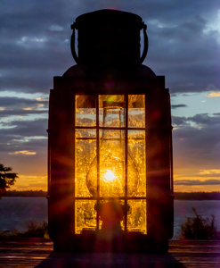 Natural Lighting and an Antique Lamp - Photo by Bob Ferrante