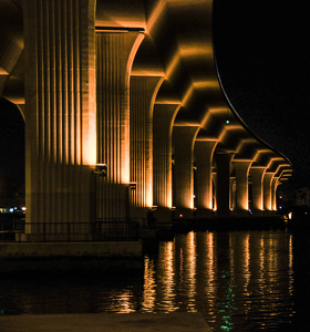 Class A 2nd: Night Time Under the Bridge by Jim Patrina