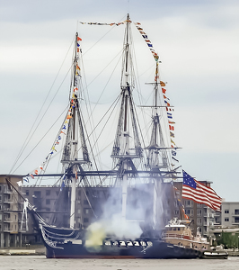 Old Ironsides Salute - Photo by Louis Arthur Norton