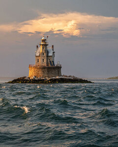 Race Rock Lighthouse in Choppy Seas - Photo by John Straub