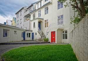 Reykjavik Courtyard - Photo by John McGarry