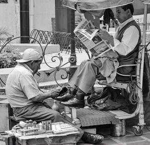 Class A 2nd: Shoe Shine by Linda Fickinger