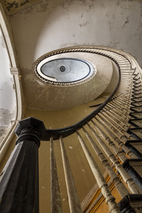 Staircase at the Oliver Bronson house - Photo by Nancy Schumann